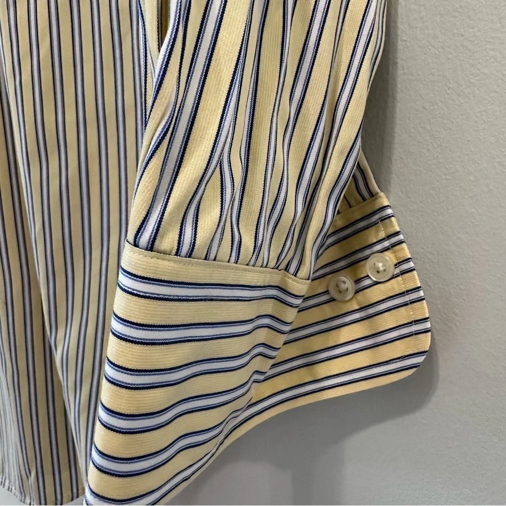 POLO Ralph Lauren Regent Classic Fit Yellow & Blue Striped Button Down Shirt